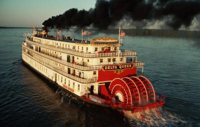 Paddle Boat on Mississippi River